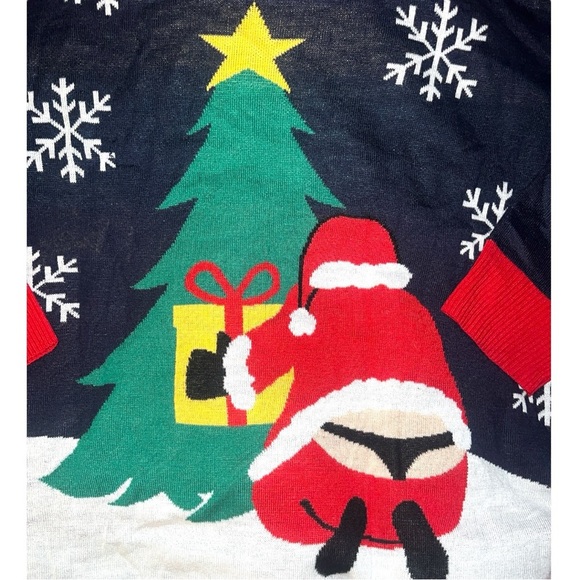 Tipsy Elves WOMEN'S WINTER WHALE TAIL PLUS SIZE UGLY CHRISTMAS SWEATER |NEW/NWOT - Picture 4 of 7